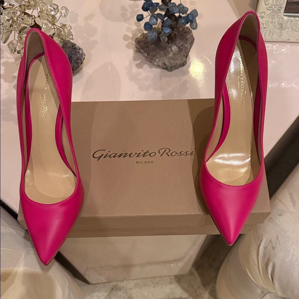 Gianvito Rossi Fuchsia Heels